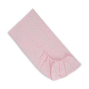Imagine Cearceaf cu banda elastica Lorelli Pink Sky, bumbac ranforce, 60 x 120 cm