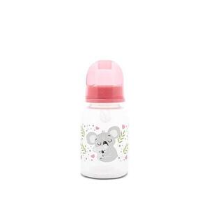Imagine Biberon cu capac Lorelli Shell Pink, 0 luni+, 125 ml