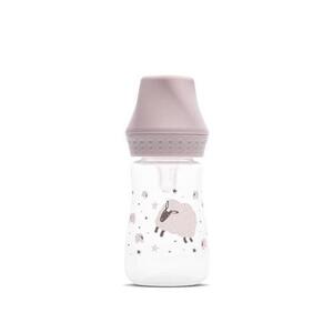 Imagine Biberon Lorelli My Friend Mellow Rose, tetina moale din silicon, 0 luni+, 125 ml