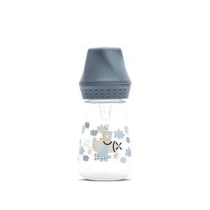 Imagine Biberon Lorelli My Friend Cameo Blue, tetina moale din silicon, 0 luni+, 125 ml