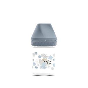 Imagine Biberon cu gat larg Lorelli My Friend Cameo Blue, tetina moale din silicon, 0 luni+, 125 ml