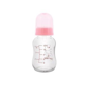 Imagine Biberon din sticla cu capac, 120 ml, Lorelli Blush Pink