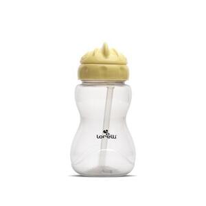 Imagine Biberon sport Lorelli Yellow Grey, cu pai moale si flexibil, capac de protectie rotativ, 275 ml