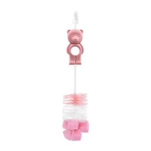 Imagine Perie de curatat biberoane, tetine si cani, Lorelli Bear Blush Pink