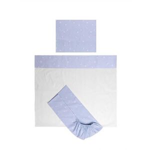 Imagine Set lenjerie pat 60 x 120 cm Lorelli Tiny Dream, 3 piese, bumbac ranforce, Albastru