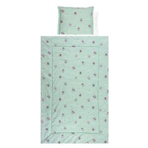 Imagine Set lenjerie pat 4 piese Lorelli Friends Green, bumbac ranforce, Verde