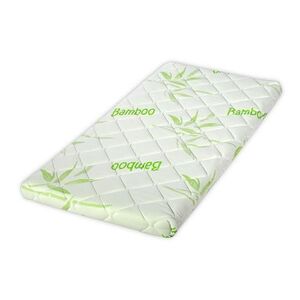 Imagine Saltea pat Lorelli Air Comfort Bamboo, 60x120x9 cm, husa bambus, spuma elastica cu canale