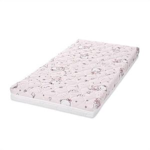 Imagine Saltea pat Lorelli Havana, 60 x 120 x 10 cm, cocos si spuma elastica, Roz