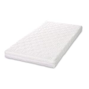 Imagine Saltea pat Lorelli Havana Premium, 60 x 120 x 10 cm, cocos si spuma elastica, Alb