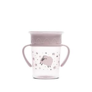 Imagine Cana de antrenament cu manere Lorelli All Around Cup, 360 grade, anti-varsare, 275 ml, Roz