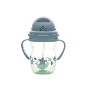 Imagine Cana cu manere si pai Lorelli, anti-varsare, potrivita pentru calatorii, 12 luni+, 275 ml, Albastru