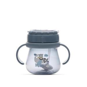 Imagine Cana cu toarte Lorelli My Friend, sistem de baut din orice pozitie, cu pai flexibil, 12 luni+, 250 ml, Albastru