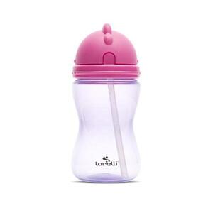 Imagine Cana sport Lorelli, cu pai moale si flexibil, capac de protectie rotativ, 300 ml, Roz
