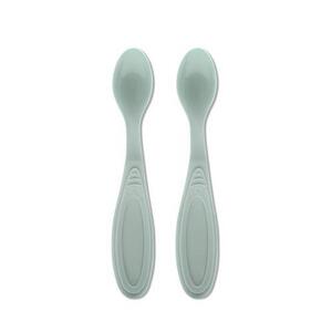 Imagine Set de 2 lingurite Lorelli My Friend, margine rotunjita, 6 luni+, Verde