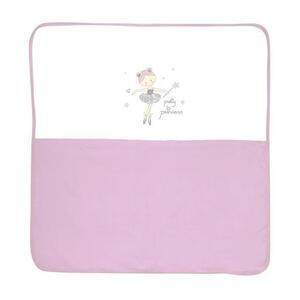 Imagine Patura bumbac bebe Lorelli Za Za, 90x90 cm, Roz