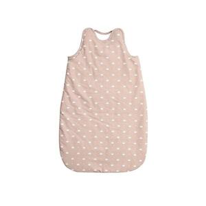 Imagine Sac de dormit de vara Lorelli Crowns Latte, 85 cm, bumbac ranforce, Crem