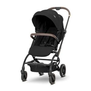 Imagine Carucior pentru nou-nascut Lorelli Makaya, cu scaun rotativ 360 grade, cadru din aluminiu, pana la 22 kg, Negru