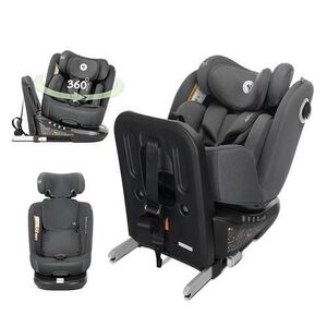 Imagine Scaun auto pentru copii Lorelli Auriga, i-Size, Isofix, anti rebound bar, rotativ 360, SPS, 0 luni-12 ani, 40-150 cm, Gri