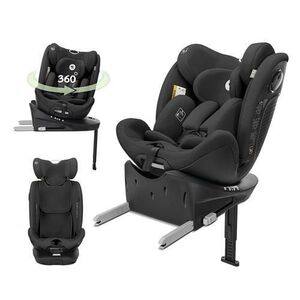 Imagine Scaun auto pentru copii Lorelli Perseus, i-Size, Isofix, baza rotativa, picior de sprijin, EPS Memory, panou de ventilatie, SPS, 0 luni-12 ani, 40-150 cm, Negru