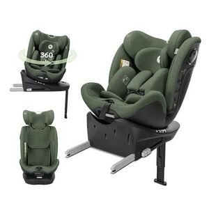Imagine Scaun auto pentru copii Lorelli Perseus, i-Size, Isofix, baza rotativa, picior de sprijin, EPS Memory, panou de ventilatie, SPS, 0 luni-12 ani, 40-150 cm, Verde