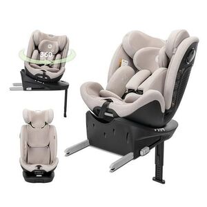 Imagine Scaun auto pentru copii Lorelli Perseus, i-Size, Isofix, baza rotativa, picior de sprijin, EPS Memory, panou de ventilatie, SPS, 0 luni-12 ani, 40-150 cm, Bej