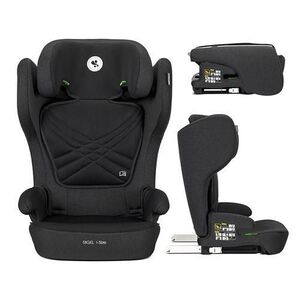 Imagine Scaun auto pentru copii Lorelli Rigel, i-Size, Isofix, pliabil pentru depozitare usoara, tetiera reglabila, 3 ani-12 ani, 100-150 cm, Negru