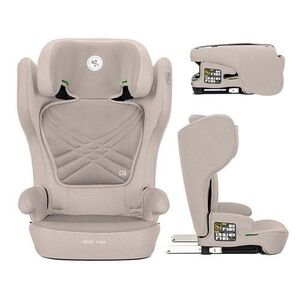 Imagine Scaun auto pentru copii Lorelli Rigel, i-Size, Isofix, pliabil pentru depozitare usoara, tetiera reglabila, 3 ani-12 ani, 100-150 cm, Bej