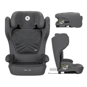 Imagine Scaun auto pentru copii Lorelli Rigel, i-Size, Isofix, pliabil pentru depozitare usoara, tetiera reglabila, 3 ani-12 ani, 100-150 cm, Gri
