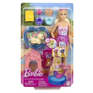 Imagine Set de joaca Barbie Color Change - Petrecerea catelusului la piscina