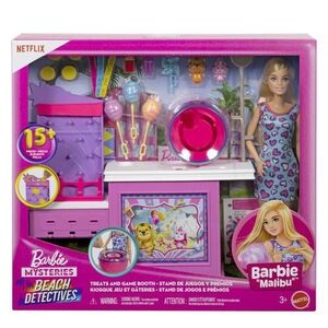 Imagine Set de joaca Barbie Mysteries - Beach Detectives, Cabina de jocuri
