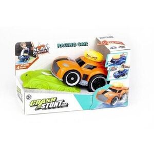 Imagine Masinuta Crash Stunt Car cu rampa, cu lumini si sunete, Portocaliu