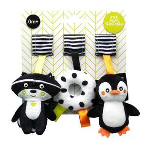 Imagine Set 3 jucarii GaGaGu - Raton, pinguin si gogoasa