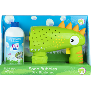 Imagine Set baloane de sapun Fru Blu - Dino Blaster, cu solutie baloane 400 ml