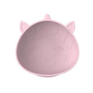 Imagine Set 2 boluri bebelusi Melii Unicorn, cu ventuza, silicon, 2 bucati, Roz