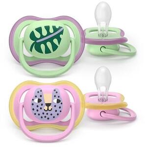 Imagine Set 2 suzete Philips Avent Ultra Air SCF087/13 care lasa pielea bebelusului sa respire, ortodontice, fara BPA, 6-18 luni