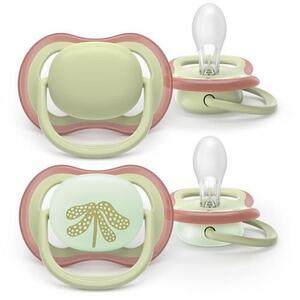 Imagine Set 2 suzete Philips Avent Ultra Air SCF087/18 care lasa pielea bebelusului sa respire, ortodontice, fara BPA, 6-18 luni, colorat