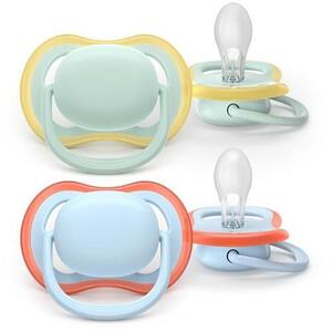 Imagine Set 2 suzete Philips Avent Ultra Air SCF087/01 care lasa pielea bebelusului sa respire, ortodontice, fara BPA, 0-6 luni, colorat