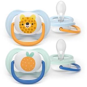 Imagine Set 2 suzete Philips Avent Ultra Air SCF080/23 care lasa pielea bebelusului sa respire, ortodontice, fara BPA, 0-6 luni, colorat