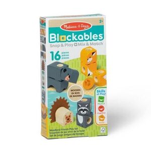 Imagine Set de constructie din lemn Melissa & Doug - Prietenii padurii