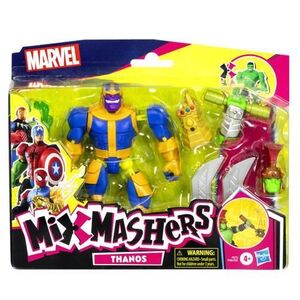 Imagine Figurina Marvel Mix Mashers - Thanos, cu accesorii, 12 cm