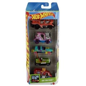 Imagine Set 5 masinute Hot Wheels HW Fun Park