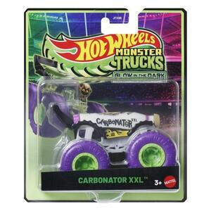 Imagine Masinuta Hot Wheels Monster Truck - Glow in the Dark, Carbonator XXL, scara 1: 64