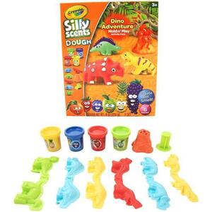 Imagine Set plastelina parfumata Crayola - Silly Scents, Dinozaur, cu accesorii