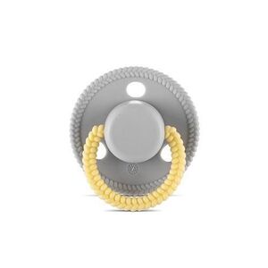 Imagine Suzeta forma rotunda Lorelli, silicon moale, 0 luni+, Gri