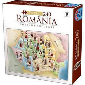 Imagine Puzzle D-Toys - Romania: Costume Populare, 240 piese