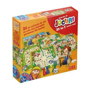 Imagine Colectie de jocuri clasice de societate Basme D-Toys 50960, 35 posibilitati de joc
