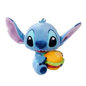 Imagine Jucarie de plus Disney Stitch cu un burger, 25 cm