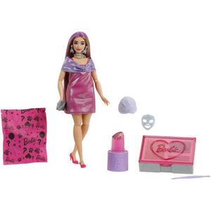 Imagine Papusa Barbie - Party Unboxed Reveal, cu rochie mov