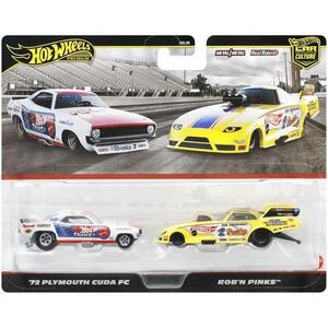 Imagine Set 2 masinute metalice Hot Wheels - Plymouth Cuda FC '72 si Rob'N Pinks, 1: 64