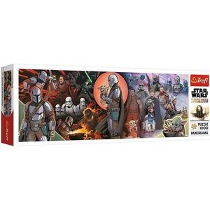 Imagine Puzzle panoramic Trefl - Star Wars: The Mandalorian, 1000 piese